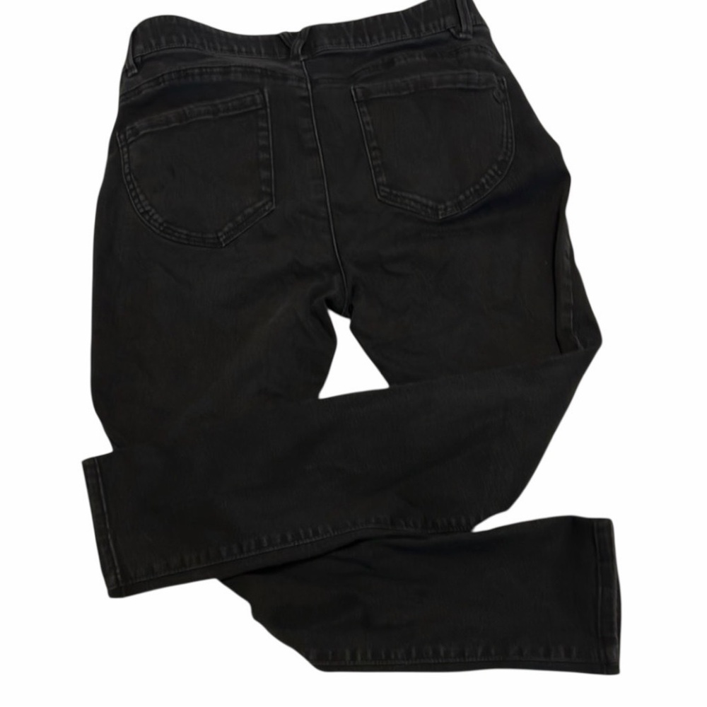 Democracy AbSolution Black Straight Leg Jeans Size 10 Mid Rise Sculpt Stretch - Picture 3 of 7
